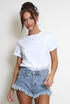 Heart Embroidered Round Neck T-Shirt