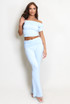 Bardot Ruched Tops And Flare Trouser Set