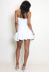 Puff Hem Bandeau Mini Dress