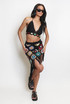 Crochet Bralet And Tassel Skirt Set