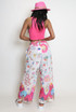 Astrology Print Wide Leg Trouser