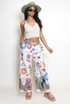 Astrology Print Wide Leg Trouser