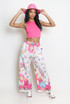 Astrology Print Wide Leg Trouser