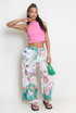 Astrology Print Wide Leg Trouser