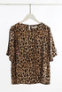 Leopard Print Short Sleeve Top