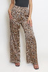 Leopard Print Wide Leg Trouser