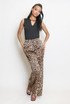 Leopard Print Wide Leg Trouser