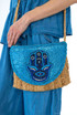 Hamsa Metallic Woven Shoulder Bag 