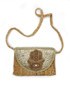 Hamsa Metallic Woven Shoulder Bag 