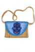 Hamsa Metallic Woven Shoulder Bag 