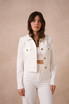 Bal Collar Golden Buttons Blazer