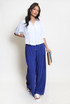 Striped Print Front Pocketed Blouse