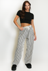 Striped Casual Wide Leg Trouser
