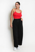 Elasticated Casual Wide Leg Touser