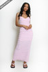 Strappy Cami Textured Maxi Dress