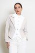 Structured Two Tone Fitted Blazer