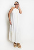 High Neck Smock Maxi Dress