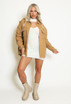 Rock & Roll Embossed Denim Shacket
