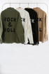 Rock & Roll Embossed Denim Shacket