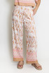 Floral Print Wide Leg Trouser