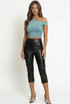 Asymmetric One Shoulder Crop Top