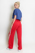 Side Stripe Panelled Wide Leg Trouser