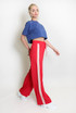 Side Stripe Panelled Wide Leg Trouser