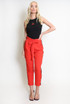 Paperbag Side Stripe Cropped Trouser