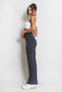 Elasticated Waist Push Up Flare Trouser