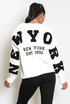 New York Embossed Jumper