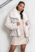Vintage Look Faux Fur Jacket 