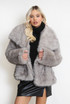 Vintage Look Faux Fur Jacket 
