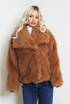 Vintage Look Faux Fur Jacket 