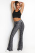 Leopard Bell Bottom Legging