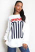 Amore MIO Slogan Oversized Sweatshirt
