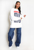 Amore MIO Slogan Oversized Sweatshirt