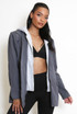 Combined Blazer With Hood