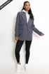Combined Blazer With Hood