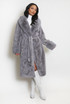 Faux Fur Belted Coat 