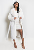 Faux Fur Belted Coat 