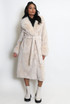 Faux Fur Belted Coat 