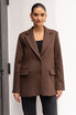 Wool Blend Oversized Blazer