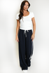Side Stripe Wide Leg Trousers