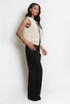 Borg Leopard Tie Front Waistcoat