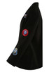 Badge Embellished Oversized Blazer