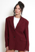 Oversized Crossover Back Blazer