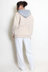 Button Front Hooded Sweatshirt