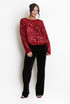 Sequin Fluffy Knit Jumper