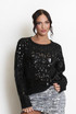 Sequin Fluffy Knit Jumper