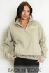 Sandiego Bubble Slogan Half Zip Sweatshirt